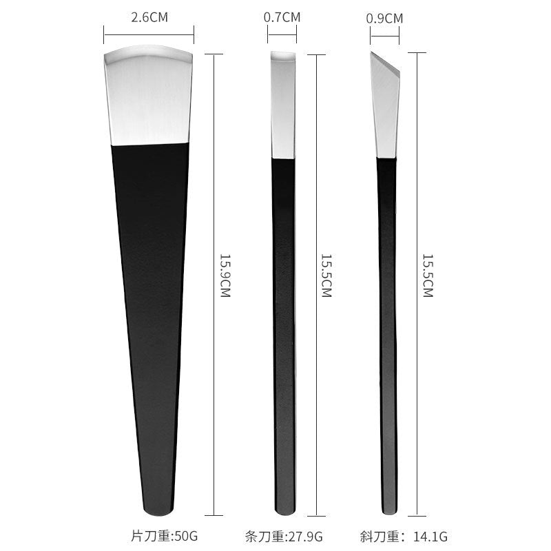 Nail groove special pedicure knife planer foot scraper to remove dead skin calluses Yangzhou three-knife nail tool set