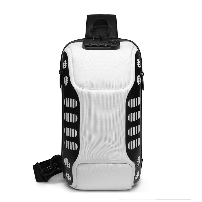 ozuko new waterproof men's chest bag trendy fashion cross-shoulder bag men's sports trendy brand business chest bag wholesale
