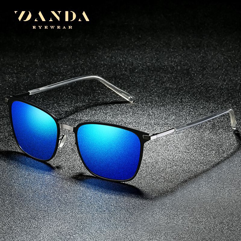 Men's Sunglasses New Arrival Square Frame Polarized Sunglasses P0864 Metal Driver Night Vision Sunglasses