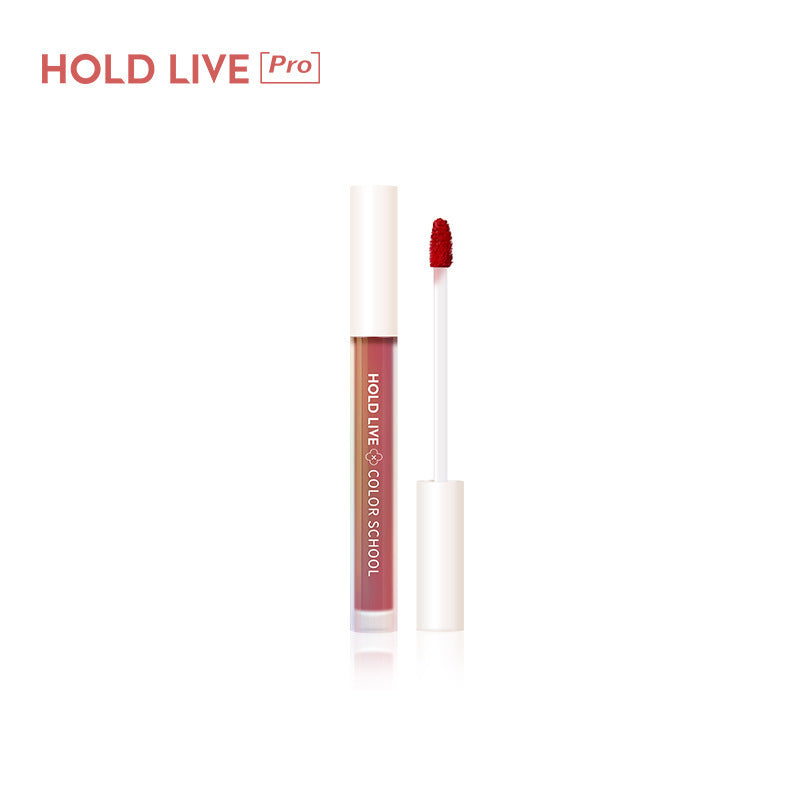 HOLD LIVE Dreamy Mist Candy Paper Lip Glaze Velvet Matte Lipstick Gold Flash Transparent Jelly Lip Gloss