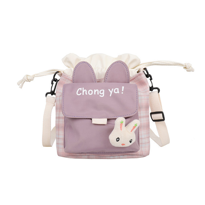 Cute little bag for women 2020 new trendy ins cartoon bucket bag literary student canvas bag single shoulder crossbody bag