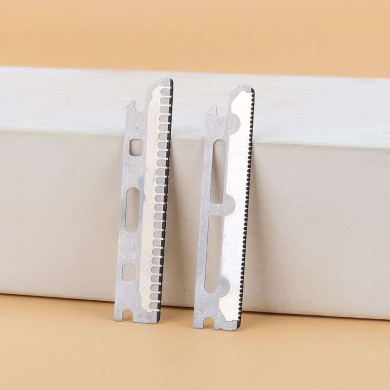 10 pieces of decorative eyebrow blades, wide distance macro eyebrow trimmer, mesh blade, stainless steel blade, eyebrow scraper, spot wholesale