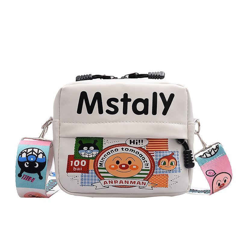 Fashionable and cute printed small bag for women 2020 autumn and winter new trendy Korean version student fashion wideband single shoulder crossbody bag