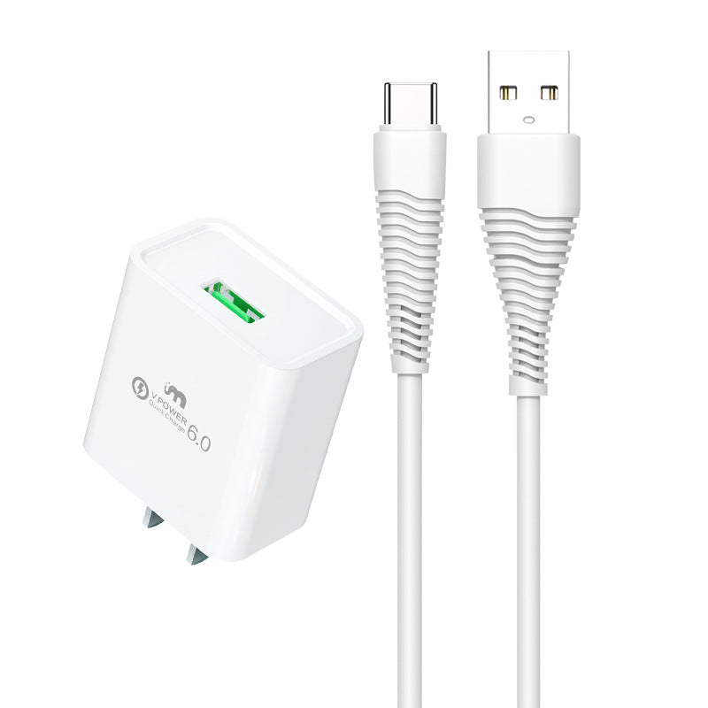 Baitong K4 is suitable for iPhone Android Type-C flash charging kit 22.5W fast charging data cable charger