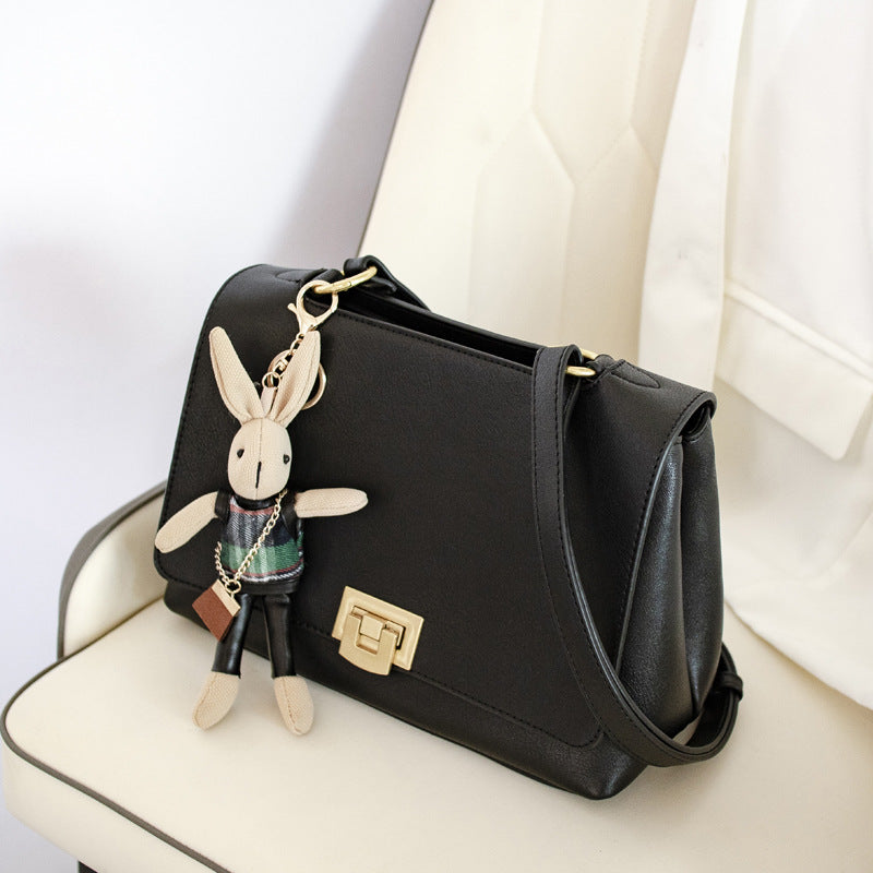 Fashion cross-body small bag women's color matching handbag casual fashion shoulder bag 2023 spring new small square bag