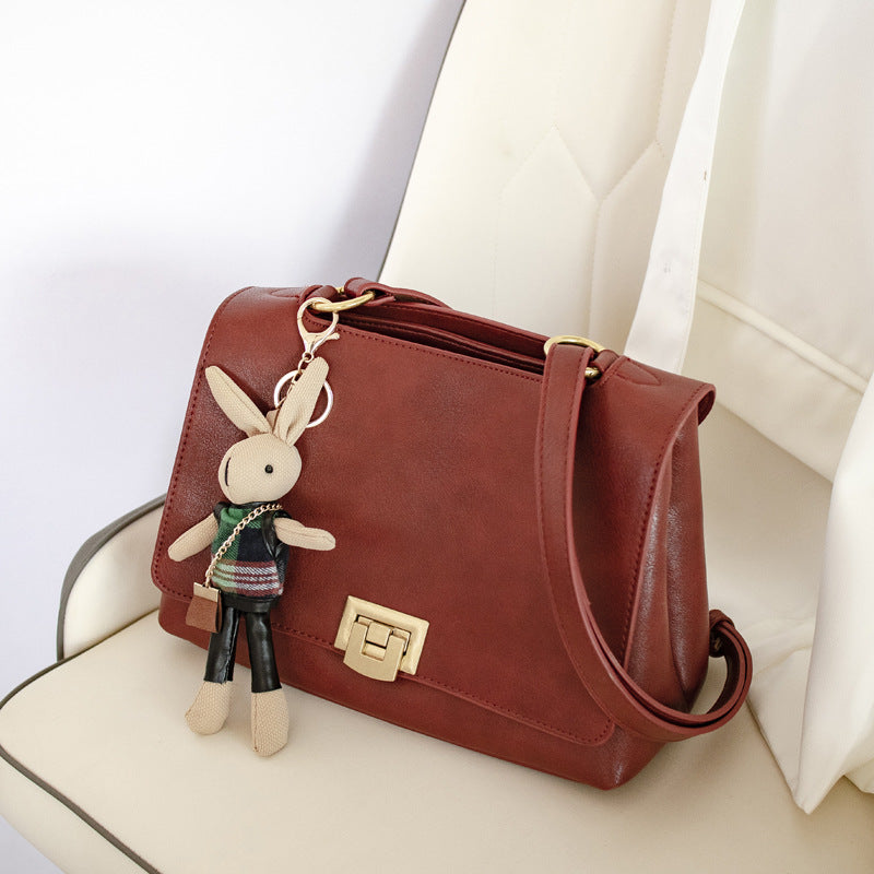 Fashion cross-body small bag women's color matching handbag casual fashion shoulder bag 2023 spring new small square bag