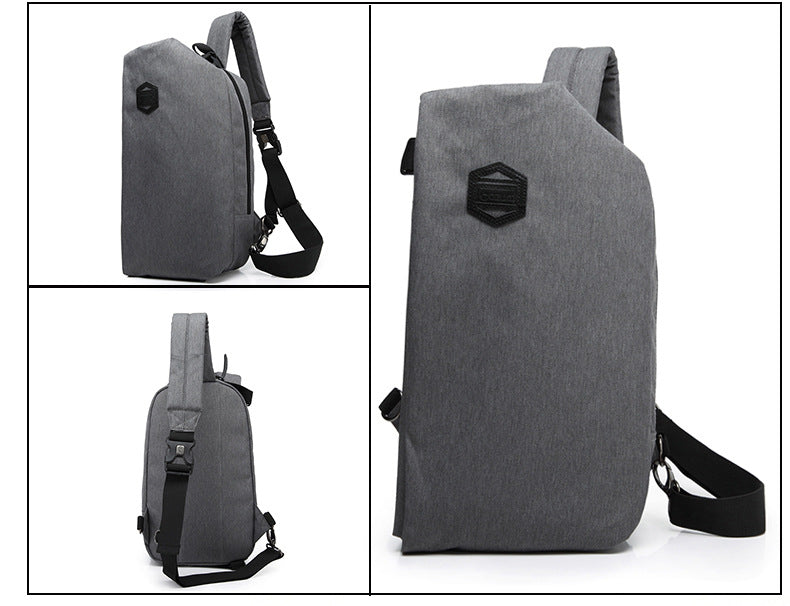 ozuko new chest bag men's sports casual shoulder bag men's single shoulder crossbody small bag factory direct sale