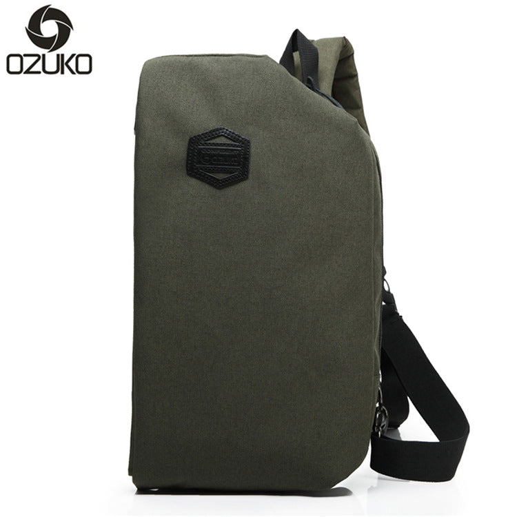 ozuko new chest bag men's sports casual shoulder bag men's single shoulder crossbody small bag factory direct sale