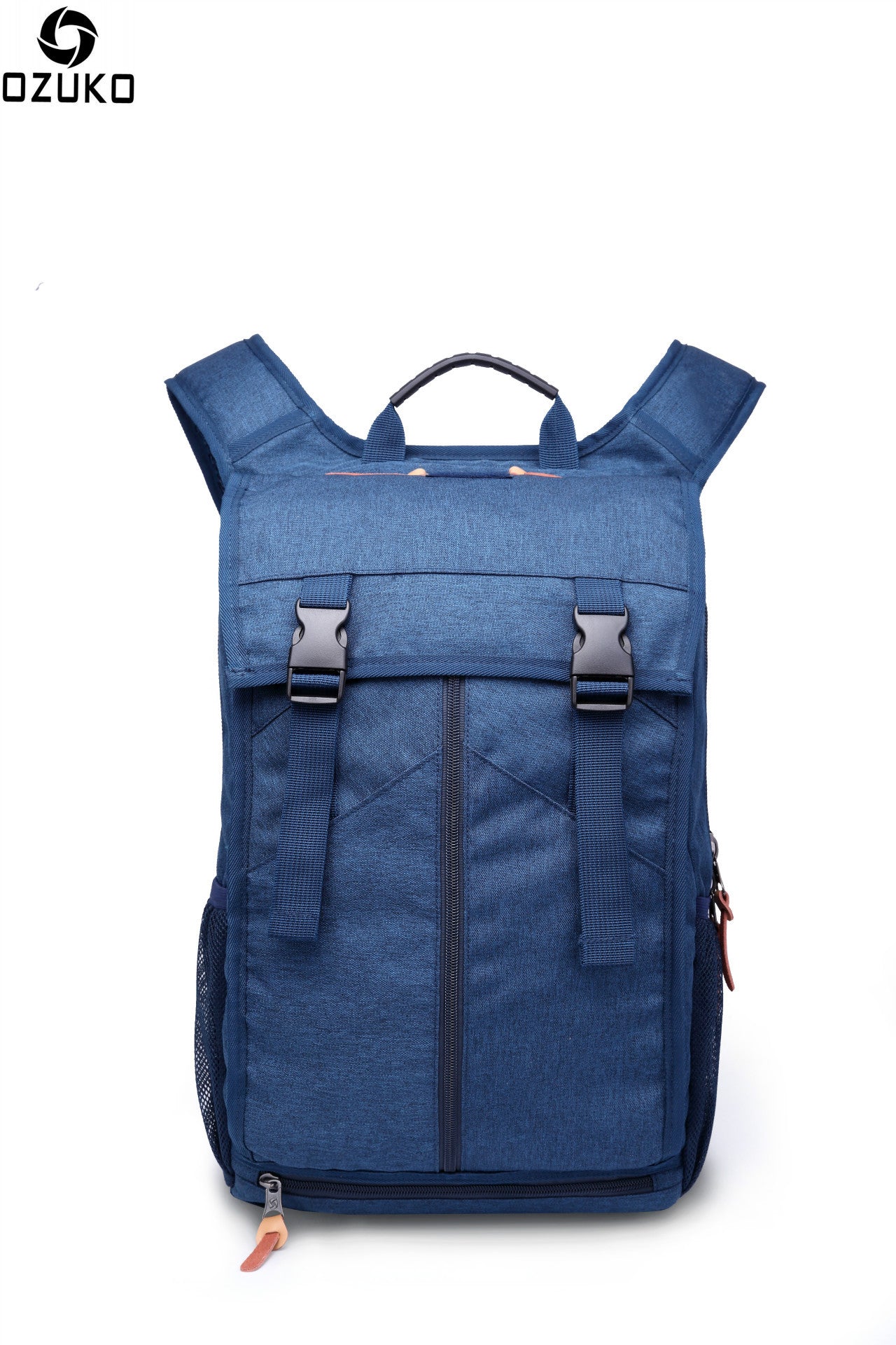 Ozuko New Backpack Male Student Backpack Oxford Cloth Waterproof Casual Large Capacity Computer Bag Logo