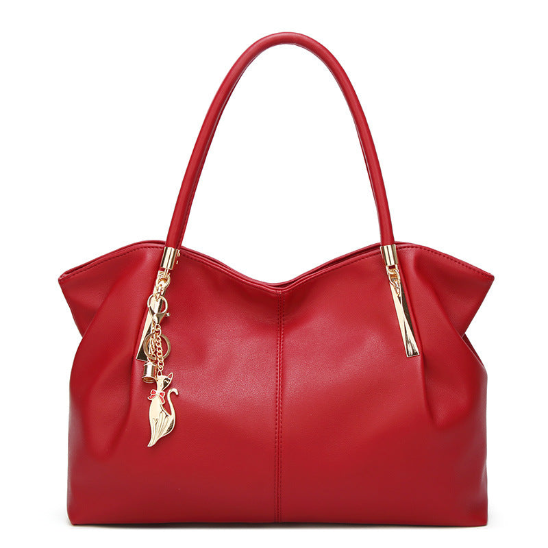 Factory direct supply of 2023 new women's leather bags, elegant, lightweight, large-capacity tote bags, women's bags