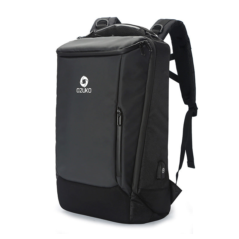 ozuko new business backpack men's outdoor multi-functional travel bag cross-border waterproof 17-inch computer backpack