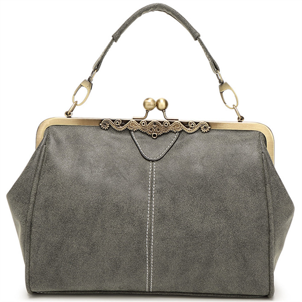 2023 Spring and Summer New Women's Bags Hand-held Shoulder Crossbody Women's Bag Matte Leather Clip Bag British Retro Messenger Bag
