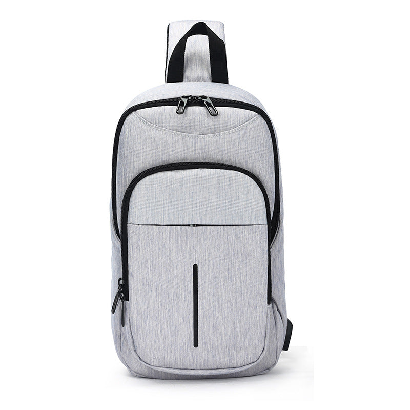 Ozuko new men's cross-body chest bag casual sports shoulder bag business trendy shoulder crossbody bag for men