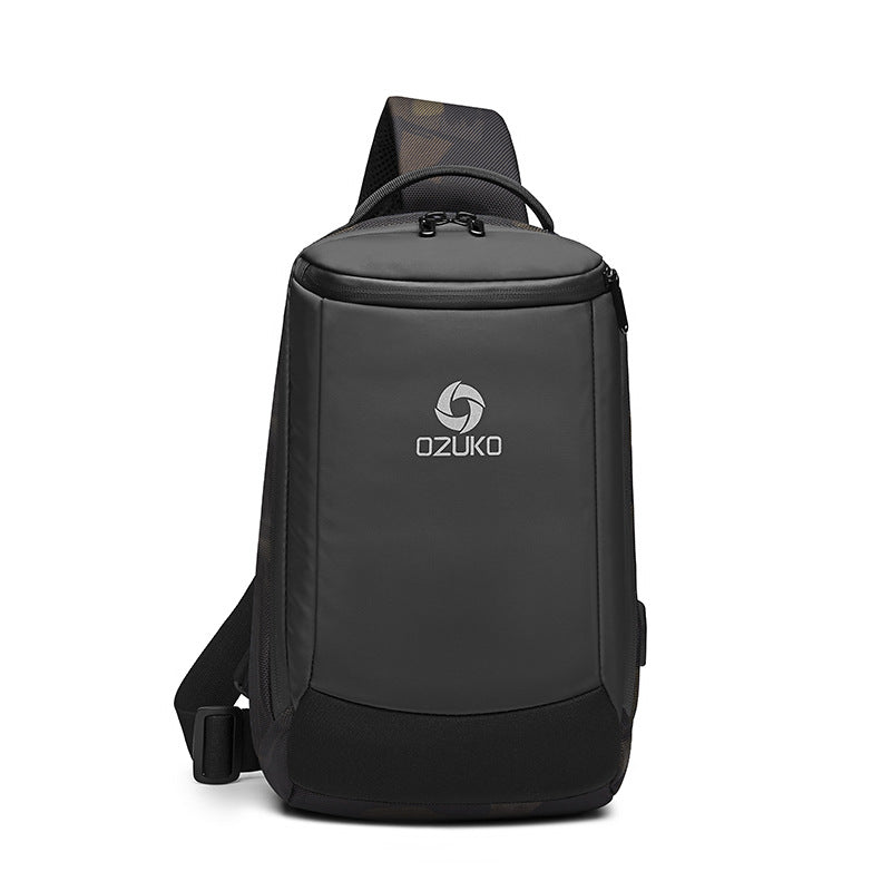 ozuko spot wholesale cross-body shoulder bag sports casual men's shoulder bag outdoor fashion trend chest bag for men
