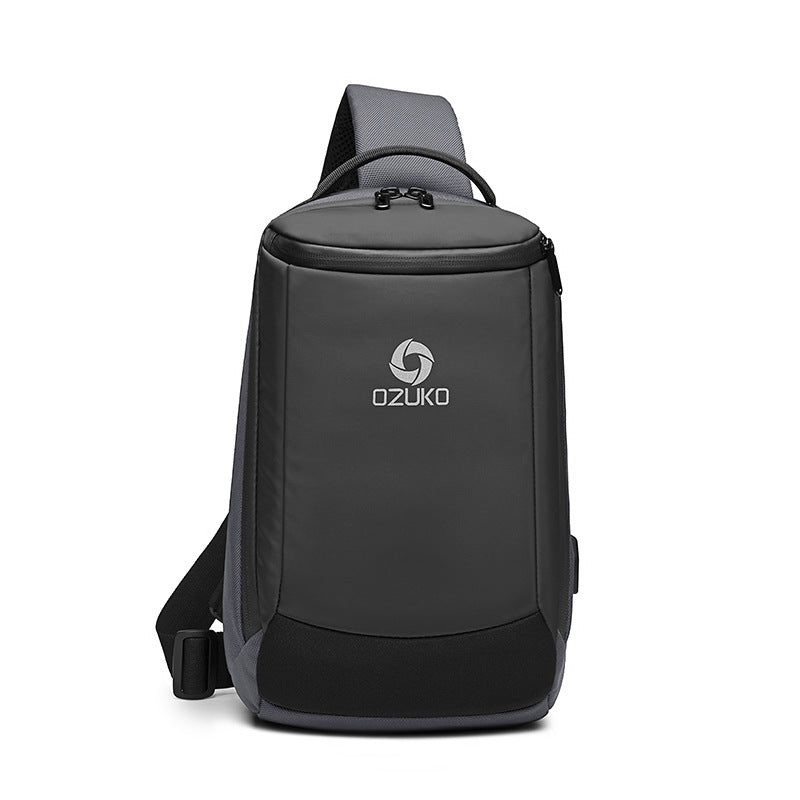 ozuko spot wholesale cross-body shoulder bag sports casual men's shoulder bag outdoor fashion trend chest bag for men