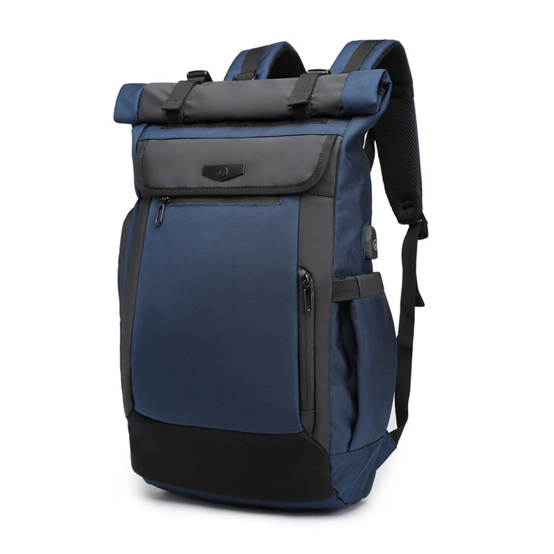 ozuko Korean style student backpack business travel laptop backpack outdoor leisure waterproof backpack for men