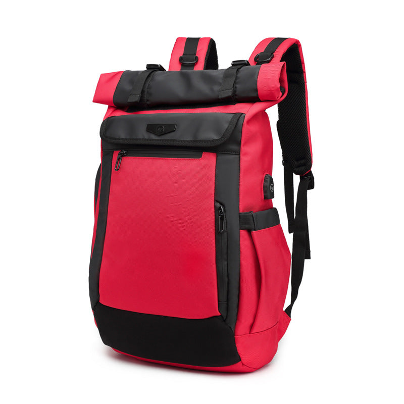 ozuko Korean style student backpack business travel laptop backpack outdoor leisure waterproof backpack for men
