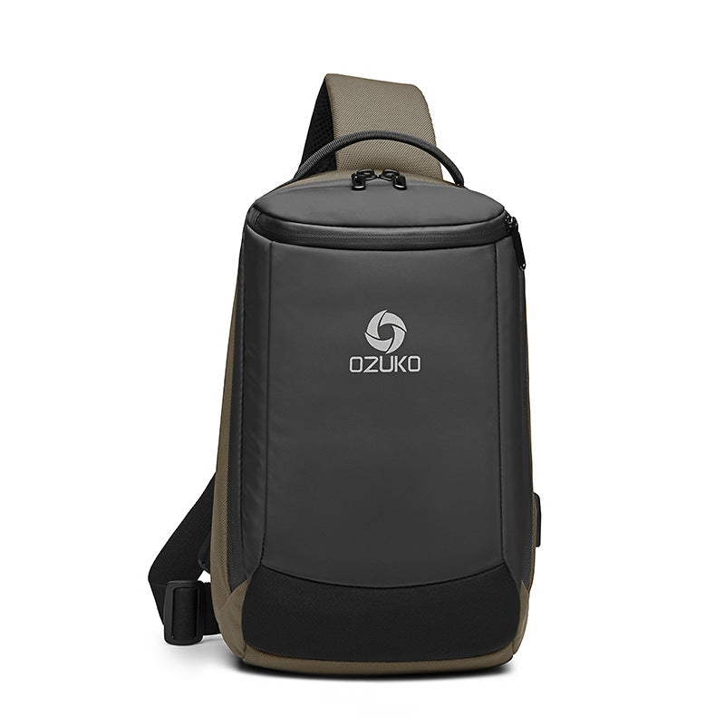 ozuko spot wholesale cross-body shoulder bag sports casual men's shoulder bag outdoor fashion trend chest bag for men