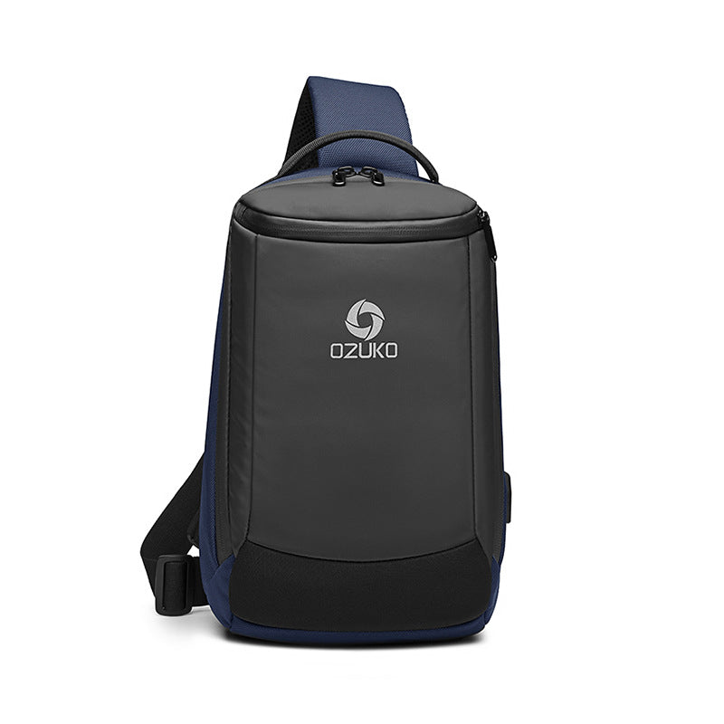 ozuko spot wholesale cross-body shoulder bag sports casual men's shoulder bag outdoor fashion trend chest bag for men