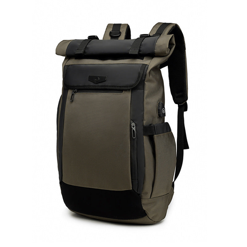 ozuko Korean style student backpack business travel laptop backpack outdoor leisure waterproof backpack for men