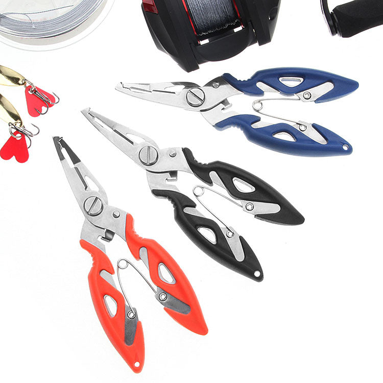 716OPP bag stainless steel fishing scissors curved mouth fishing