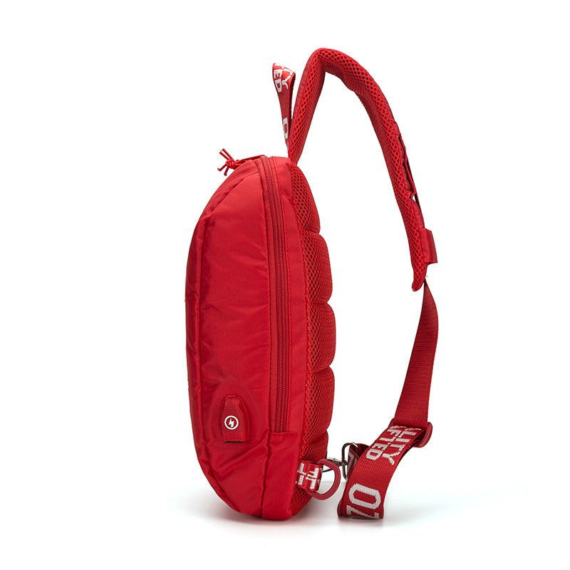 ozuko new student shoulder bag trendy brand men's and women's crossbody bag Korean style sports trendy chest bag mini crossbody bag
