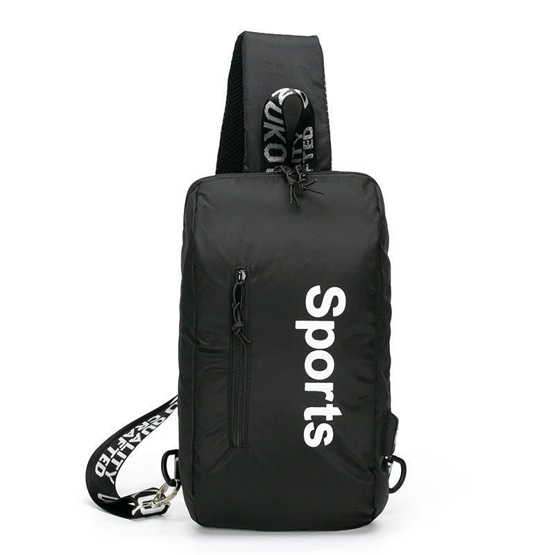 ozuko new student shoulder bag trendy brand men's and women's crossbody bag Korean style sports trendy chest bag mini crossbody bag