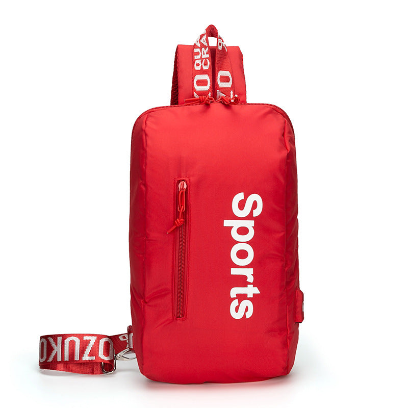 ozuko new student shoulder bag trendy brand men's and women's crossbody bag Korean style sports trendy chest bag mini crossbody bag