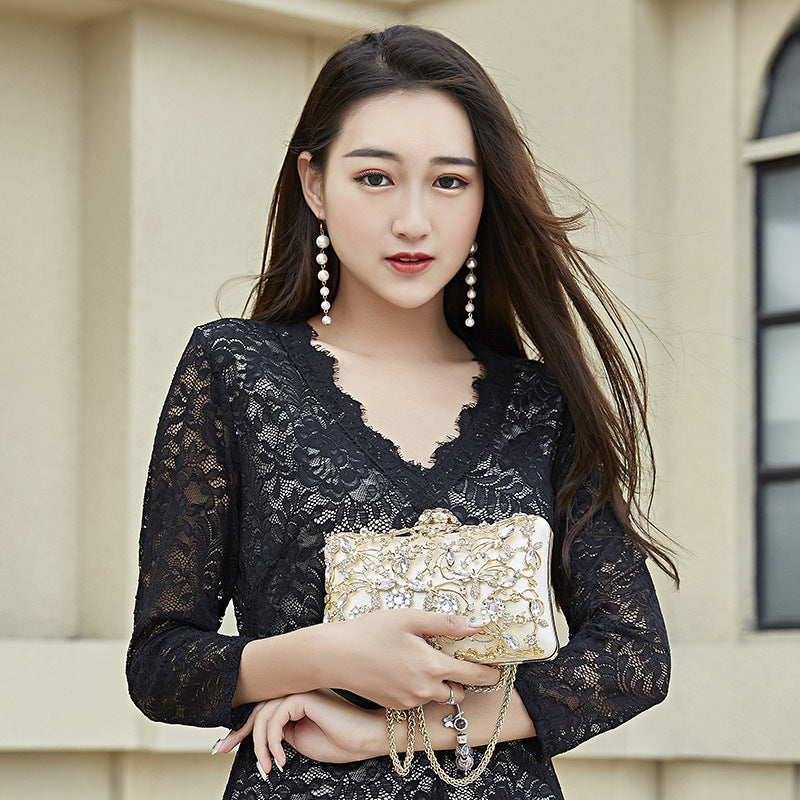 Bags for Women 2023 New Diamond-Encrusted Banquet Bags European and American Fashion Dinner Party Handbags Women's Clutch Bags