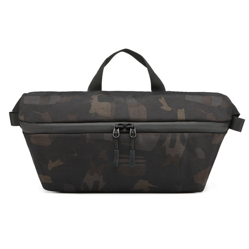 ozuko new camouflage mobile phone waist bag men's fashion sports shoulder bag men's trendy casual crossbody bag chest bag