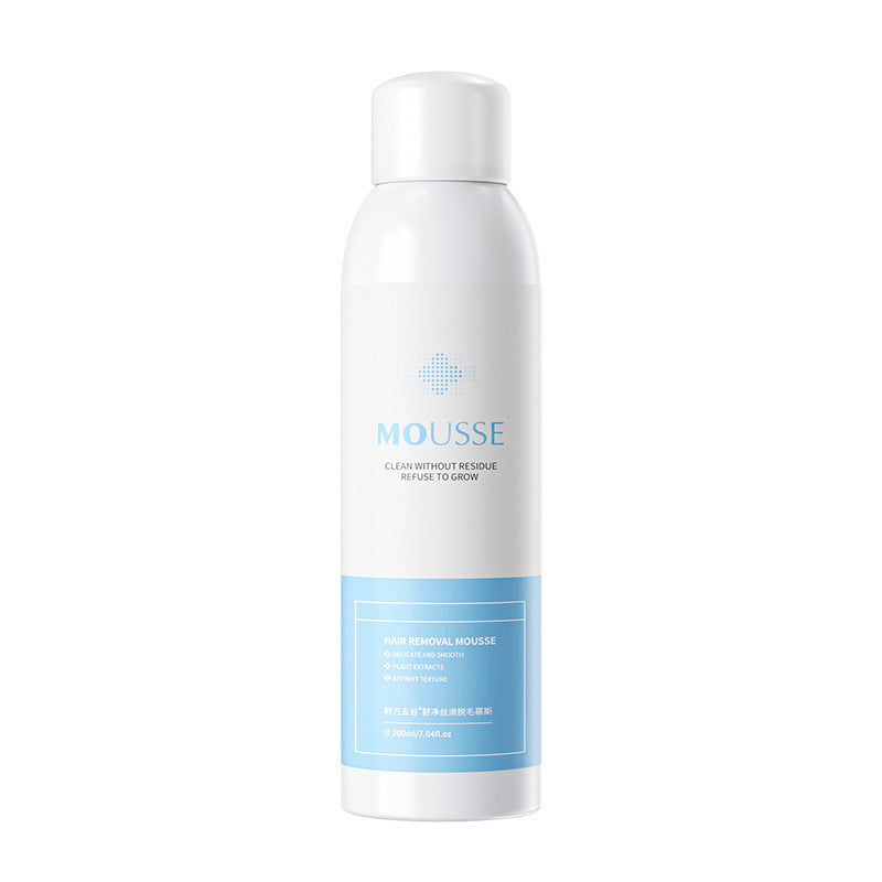 Korean herbal grain hair removal foam mousse spray, gentle and non-irritating, removes hand hair, leg hair, armpit hair hair removal cream wholesale