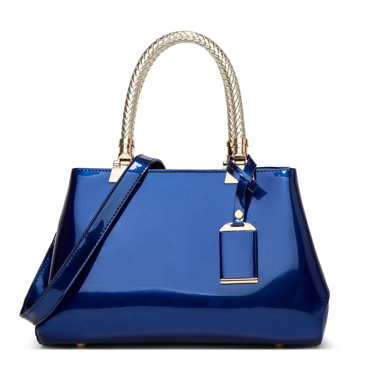 Patent leather women's bag 2023 spring and summer new glossy handbag European and American large-capacity cross-body women's fashion bride wedding bag