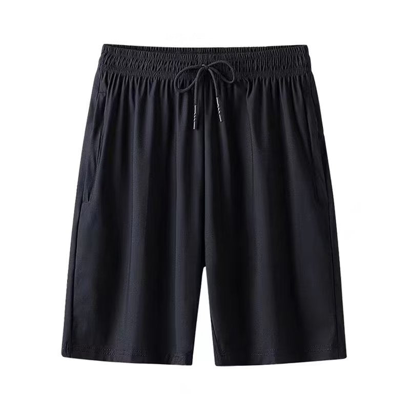 夏季日系青少年潮流运动短裤韩版抽绳纯色沙滩休闲五分裤男地摊批