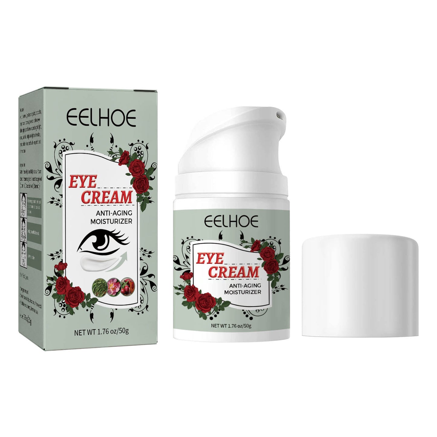 EELHOE anti-aging eye cream, firming, anti-wrinkle, multi-effect eye cream, reduces fine lines around the eyes, eye bags, dark circles, rejuvenates skin