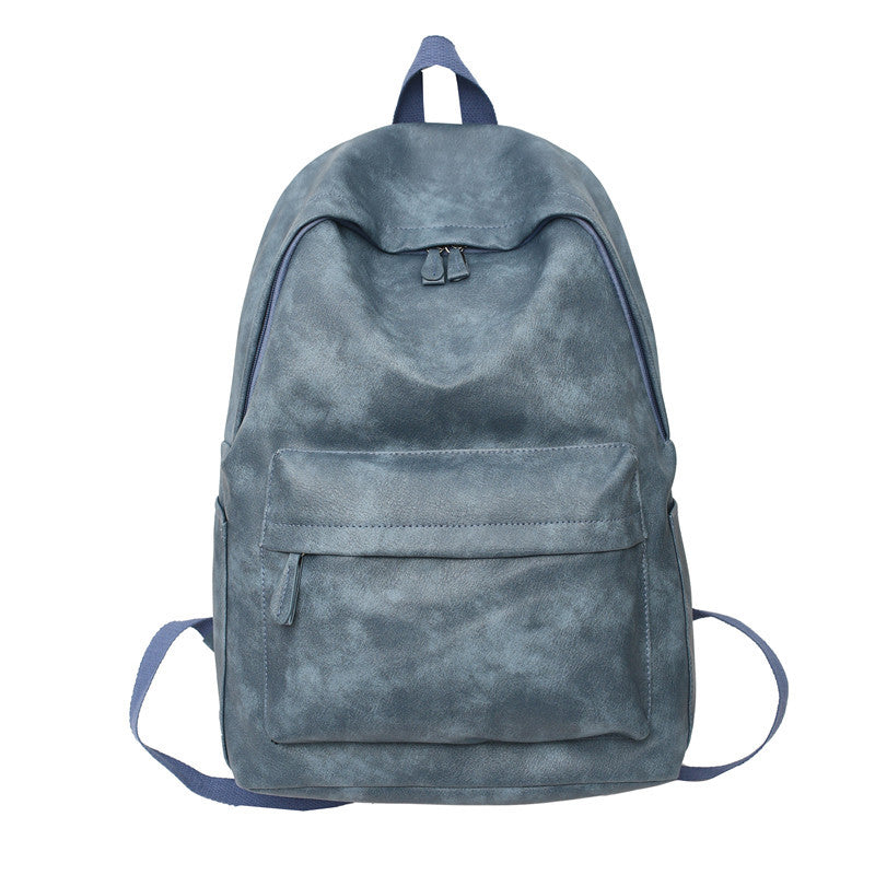 Simple trendy brand large capacity dark style backpack 2023 new men's street workwear college student bag backpack