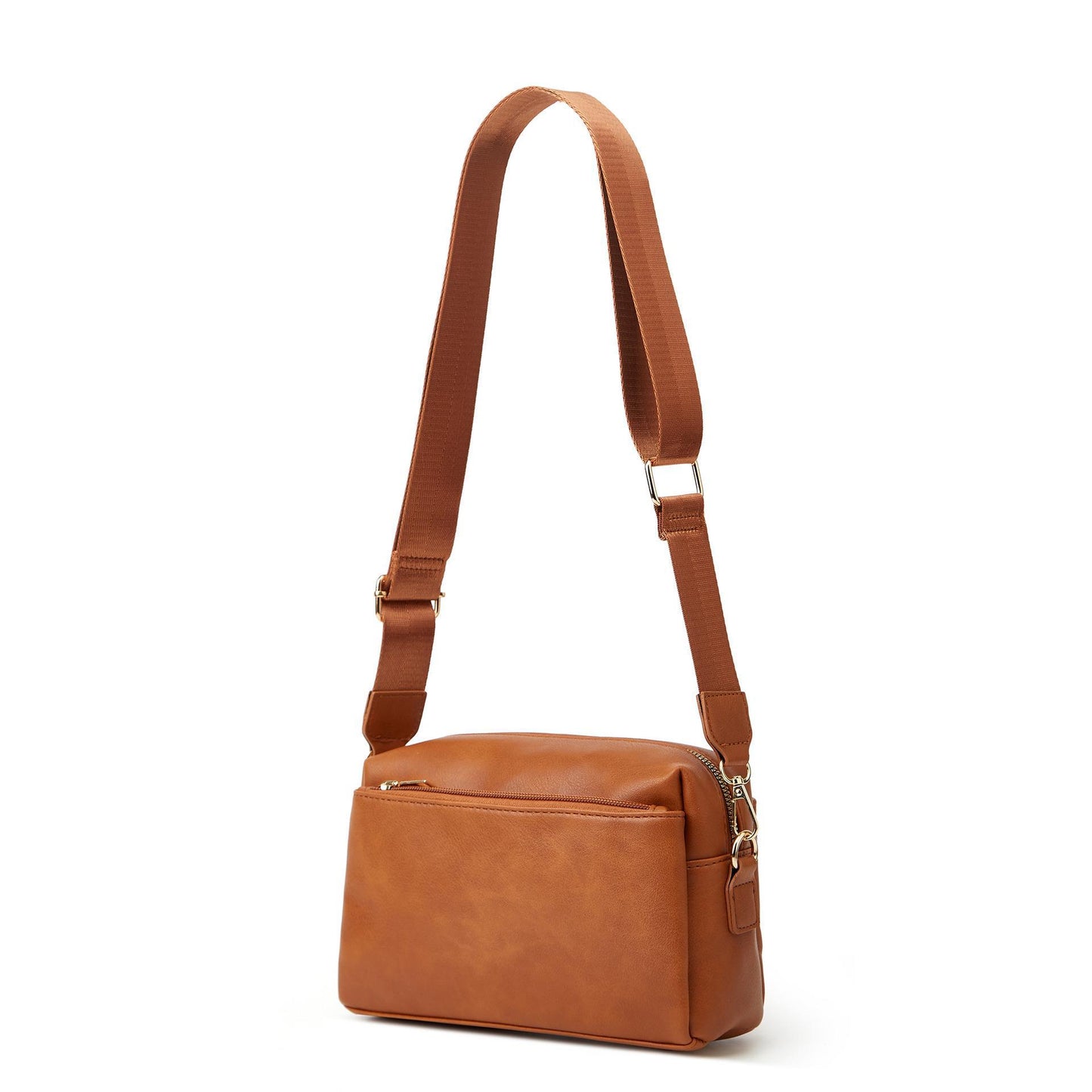 Women's bag single shoulder crossbody small bag 2023 new multi-zipper water repellent PU women's bag women's small square bag