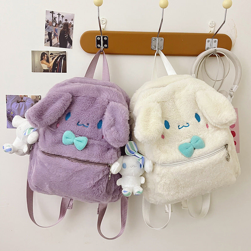 Cartoon plush toy bag pendant wholesale cute blush bear small pendant backpack keychain street stall supply