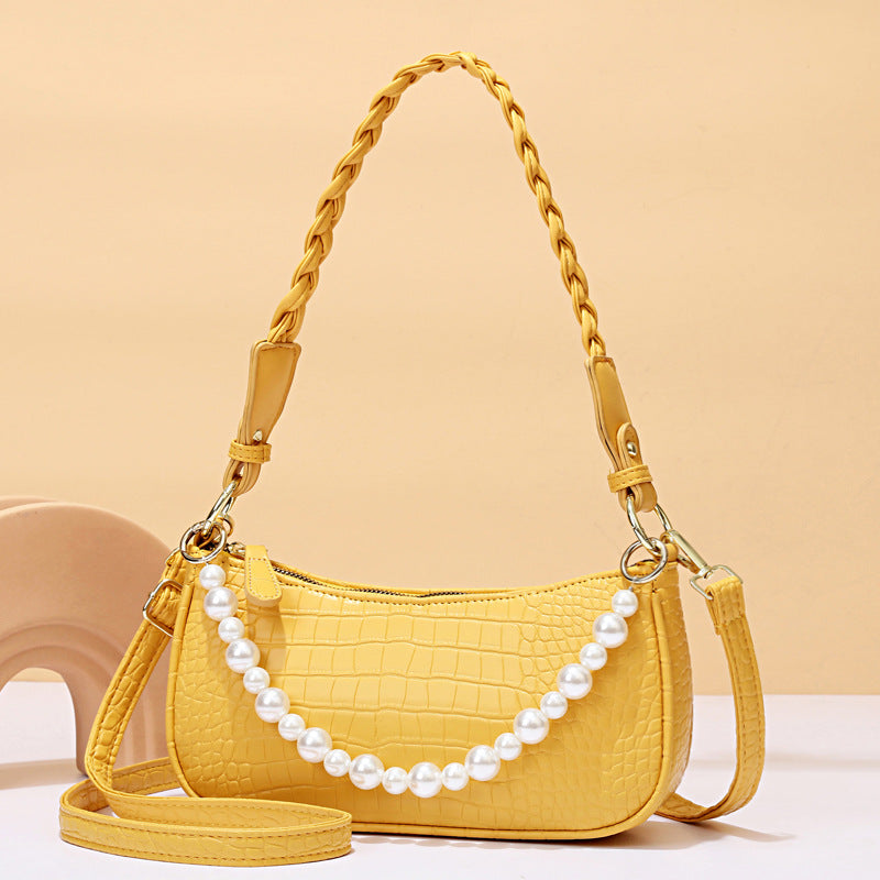 Factory direct sales bags for women 2022 new beaded armpit bag, fashionable and versatile single shoulder crossbody bag, high-end and stylish