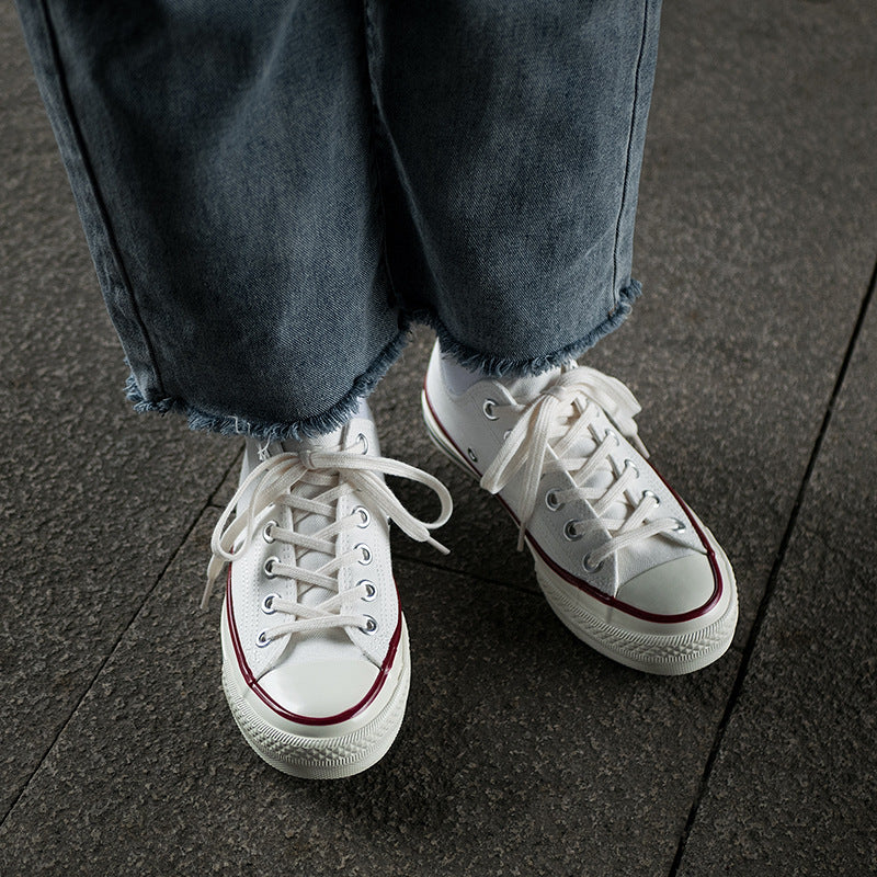 Small white shoes women's 2022 new casual all-match classic canvas shoes Korean version of ulzzang sneakers A17