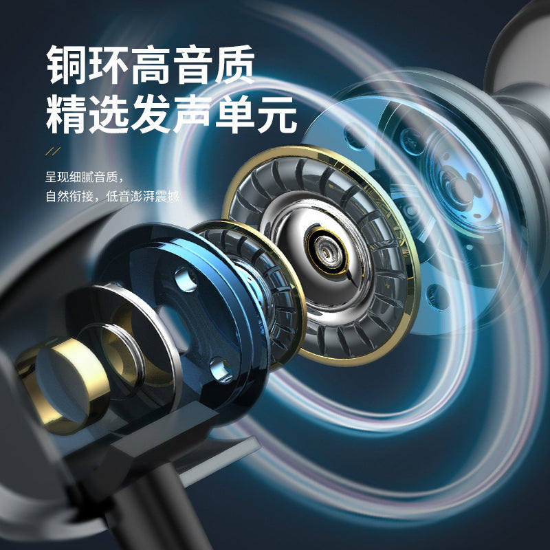 力拓V1入耳式全金属重低音时尚听歌安卓智能线控通话带麦有线耳机