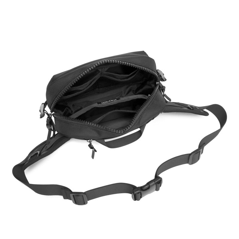 Ozuko mobile phone bag men's waist bag casual Oxford cloth chest bag outdoor waterproof men's waist bag multi-function