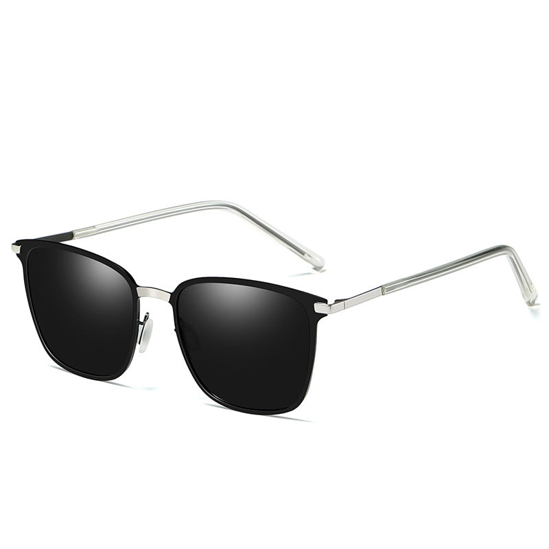 Men's Sunglasses New Arrival Square Frame Polarized Sunglasses P0864 Metal Driver Night Vision Sunglasses