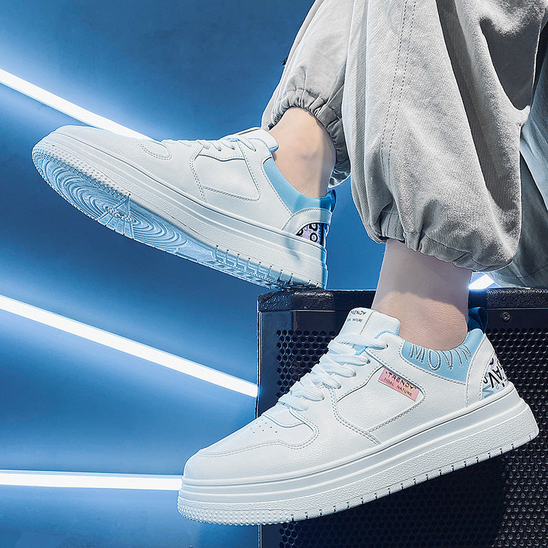 Shoes men's 2023 new trendy men's handsome all-match casual sports shoes men's non-slip breathable small white board shoes men