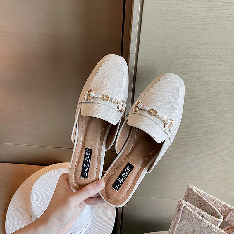Baotou half-slippers women's summer 2023 new lazy women's shoes outerwear fashion net red sandals ins super shoes