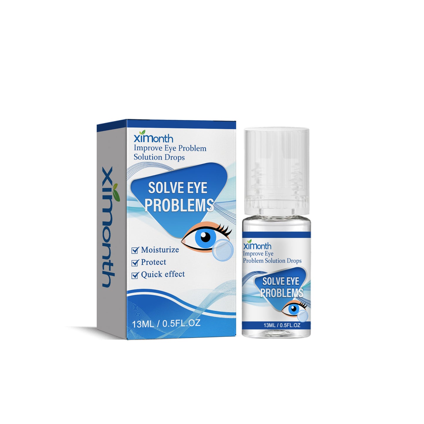 Ximonth myopia eye drops relieve eye fatigue, soreness, redness and swelling, blurred vision, gentle eye protection eye drops