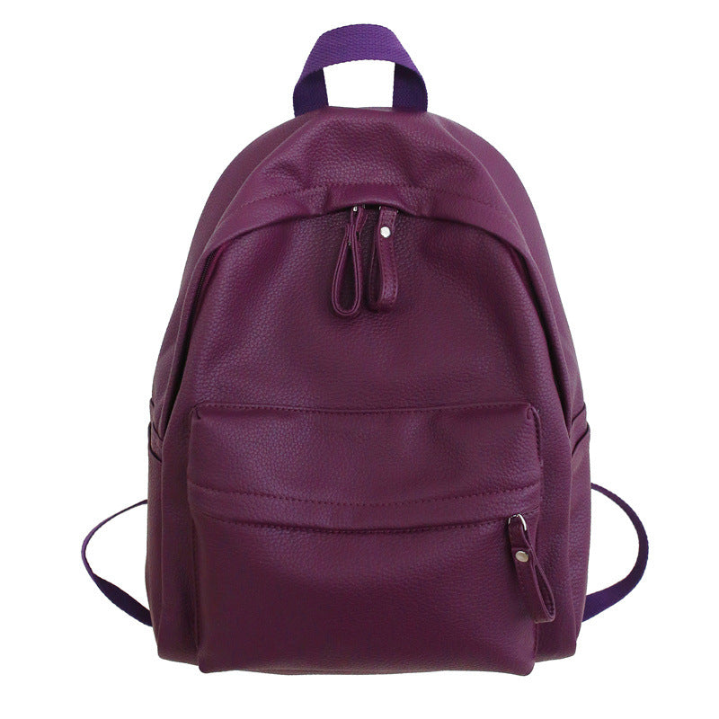 School bag female Korean version Harajuku ulzzang high school college students junior high school students simple versatile campus backpack
