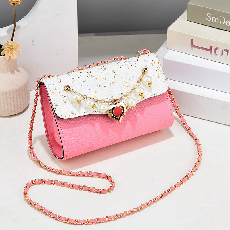Bags for women, new foreign trade single shoulder small square bag, trendy Korean style student bag, fashionable and versatile crossbody ladies chain bag