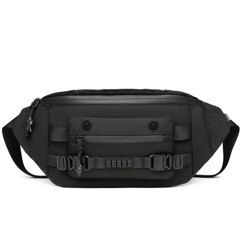 Ozuko tactical waist bag functional large capacity men's shoulder bag outdoor waterproof bag men's crossbody bag high-end
