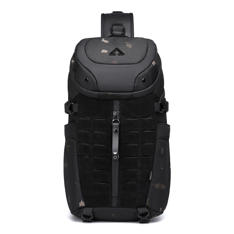 Ozuko အမျိုးသားရင်ဘတ်အိတ် အားကစား ရေစိုခံ Crossbody အိတ် အမျိုးသားများရဲ့ နည်းဗျူဟာ ဘက်စုံသုံး အိတ် အမျိုးသား Crossbody အဆင့်မြင့်အိတ်