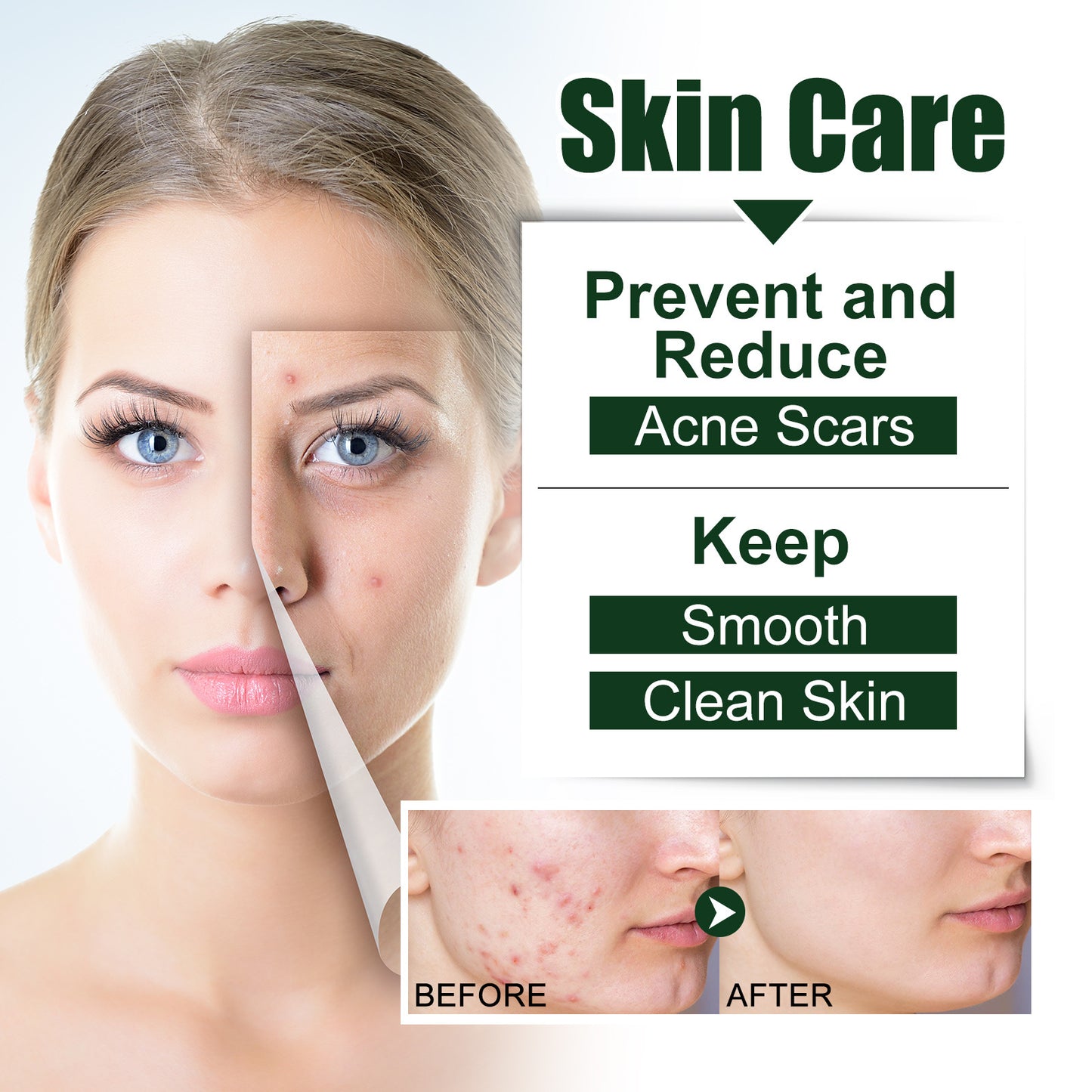 EELHOE Tea Tree Massage Essential Oil Repairs Hair, Moisturizes Facial Skin, Hydrating and Moisturizing Skin Essence